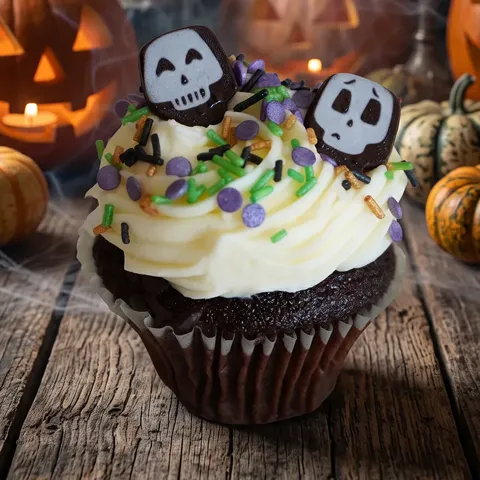 Cupcake de calaveras